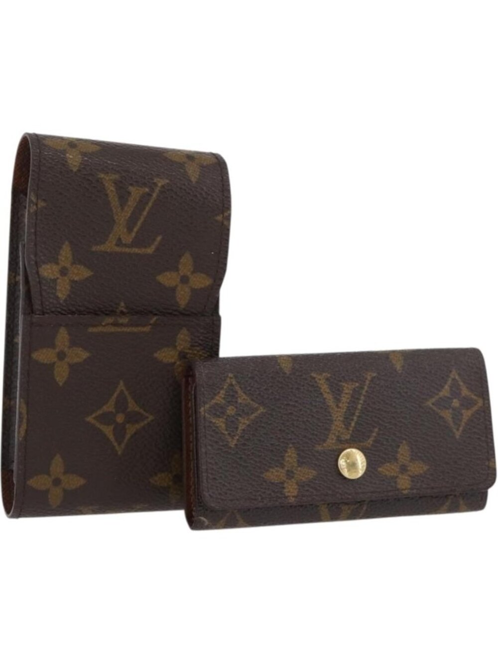 LOUIS VUITTON Monogram Pouch 2 Set